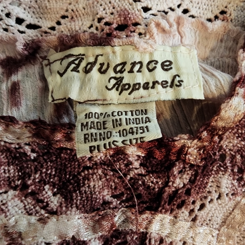 Advance Apparel Women's Bohemian Inspired Tunic NWOT - Picture 12 of 12